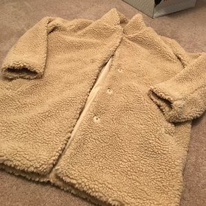 H&M faux fur coat **WORN ONCE**